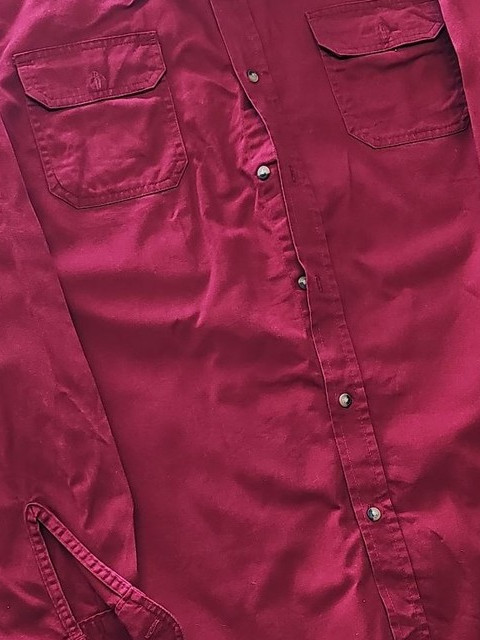 Wrangler Premium Quality Men's Red Cotton Work Shirt LT YY1175 - Image 12