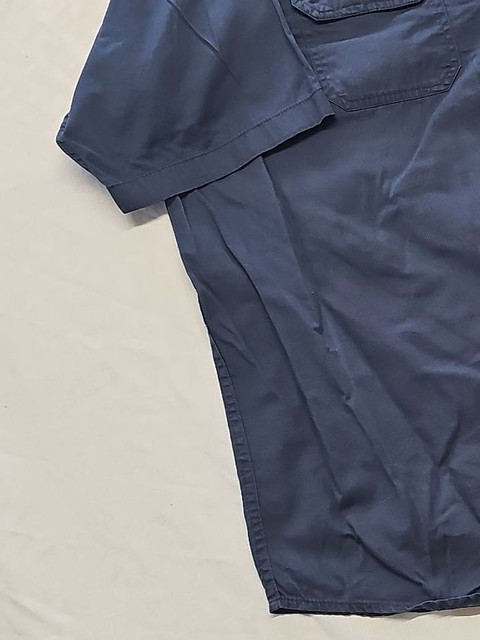 Wrangler Premium Quality Navy Blue Short Sleeve Work Shirt - Size 2XL YY1191 - Image 12