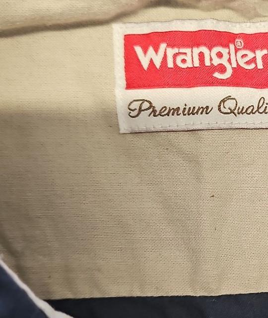Wrangler Premium Quality Navy Blue Short Sleeve Work Shirt - Size 2XL YY1191 - Image 9