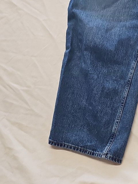 Uniqlo Wide-Leg High-Waist Blue Denim Jeans w30/32 L31 HH144 - Image 6