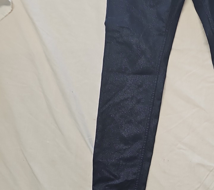 M&S The Ivy Skinny Metallic Navy Blue Coated Jeans UK 14 A1 1203 - Image 8