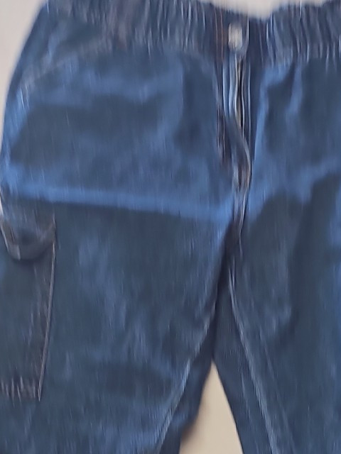 Papaya Denim Blue Elastic Waist Cargo Jeans A2 1211 - Image 11