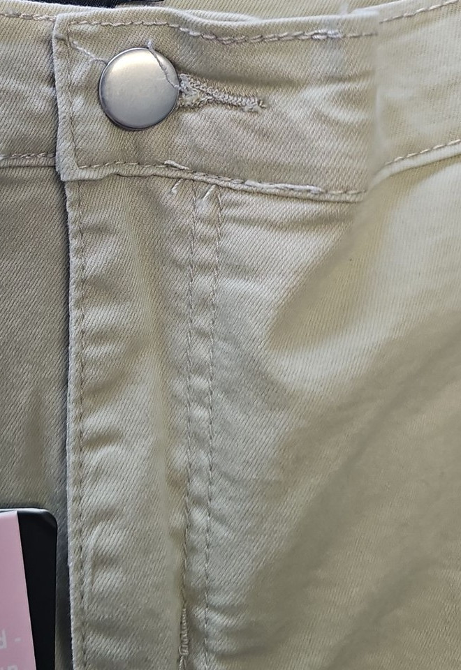 PrettyLittleThing Sage Green Denim Mini Skirt uk14 HH204 - Image 9