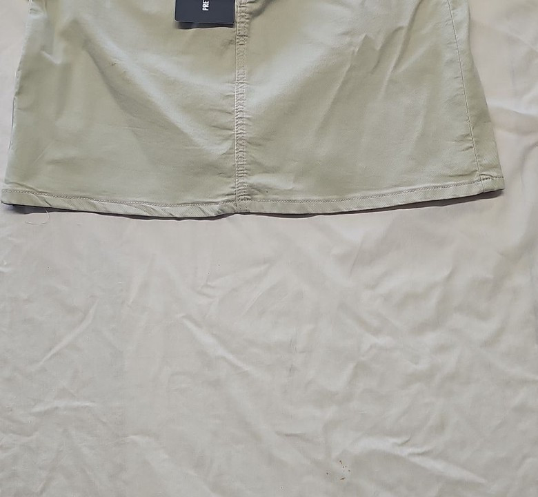 PrettyLittleThing Sage Green Denim Mini Skirt uk14 HH204 - Image 7