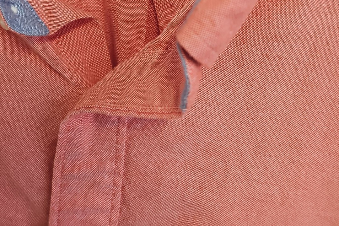Nautica Coral Pink Oxford Button-Down Shirt - Men's Large A2 1212 - Image 10