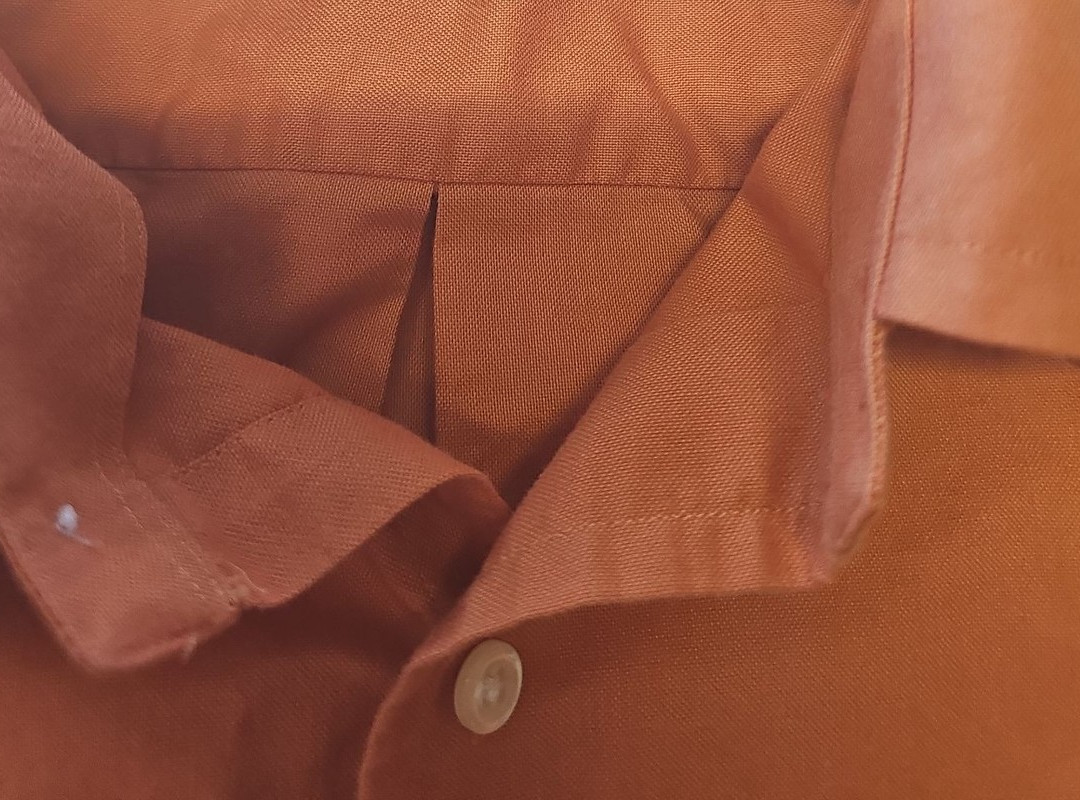 Nautica Men's Burnt Orange Cotton Long Sleeve Button-Down Shirt A2 1217 - Image 11