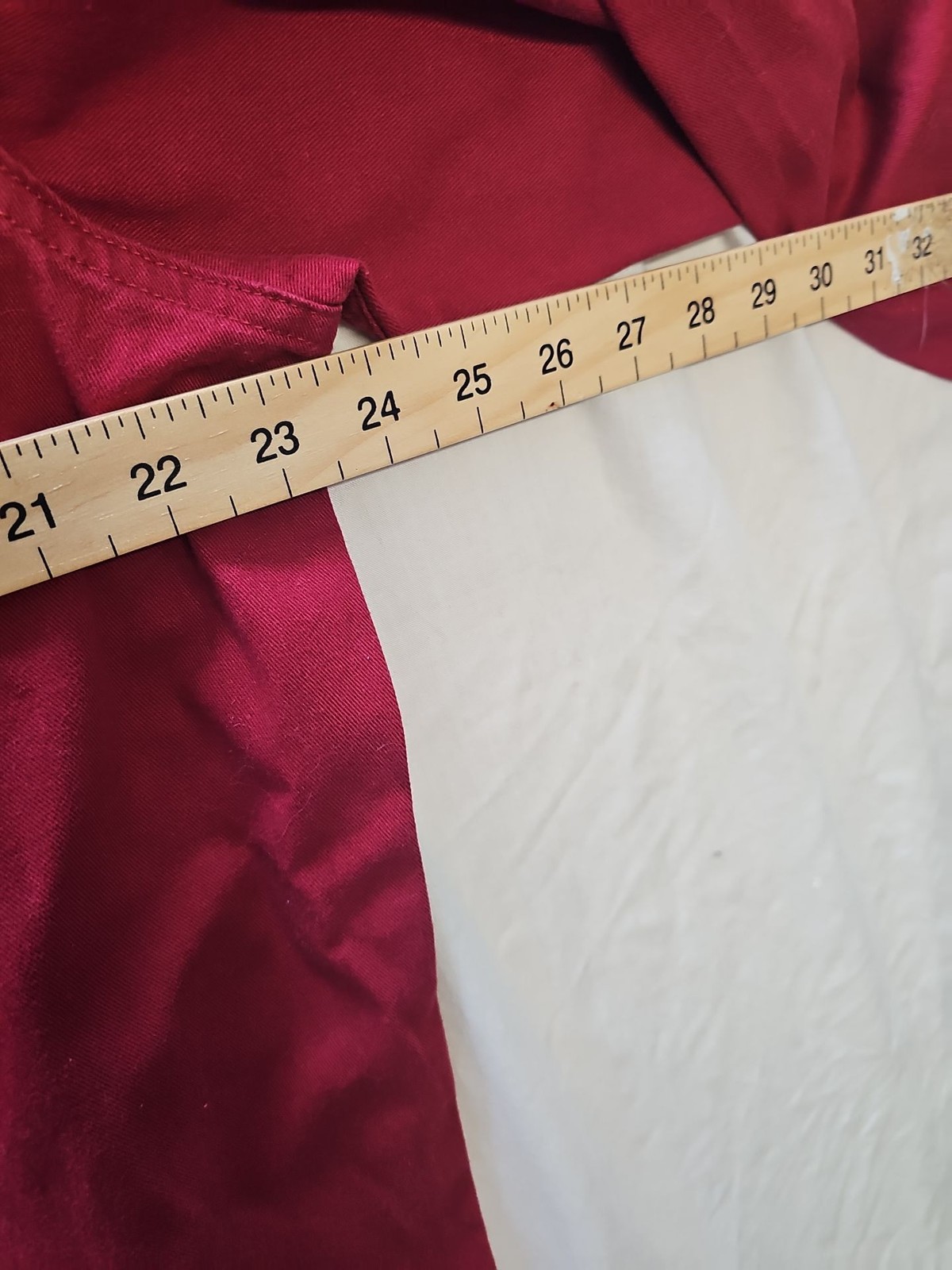 Wrangler Premium Quality Men's Red Cotton Work Shirt LT YY1175 - Image 6