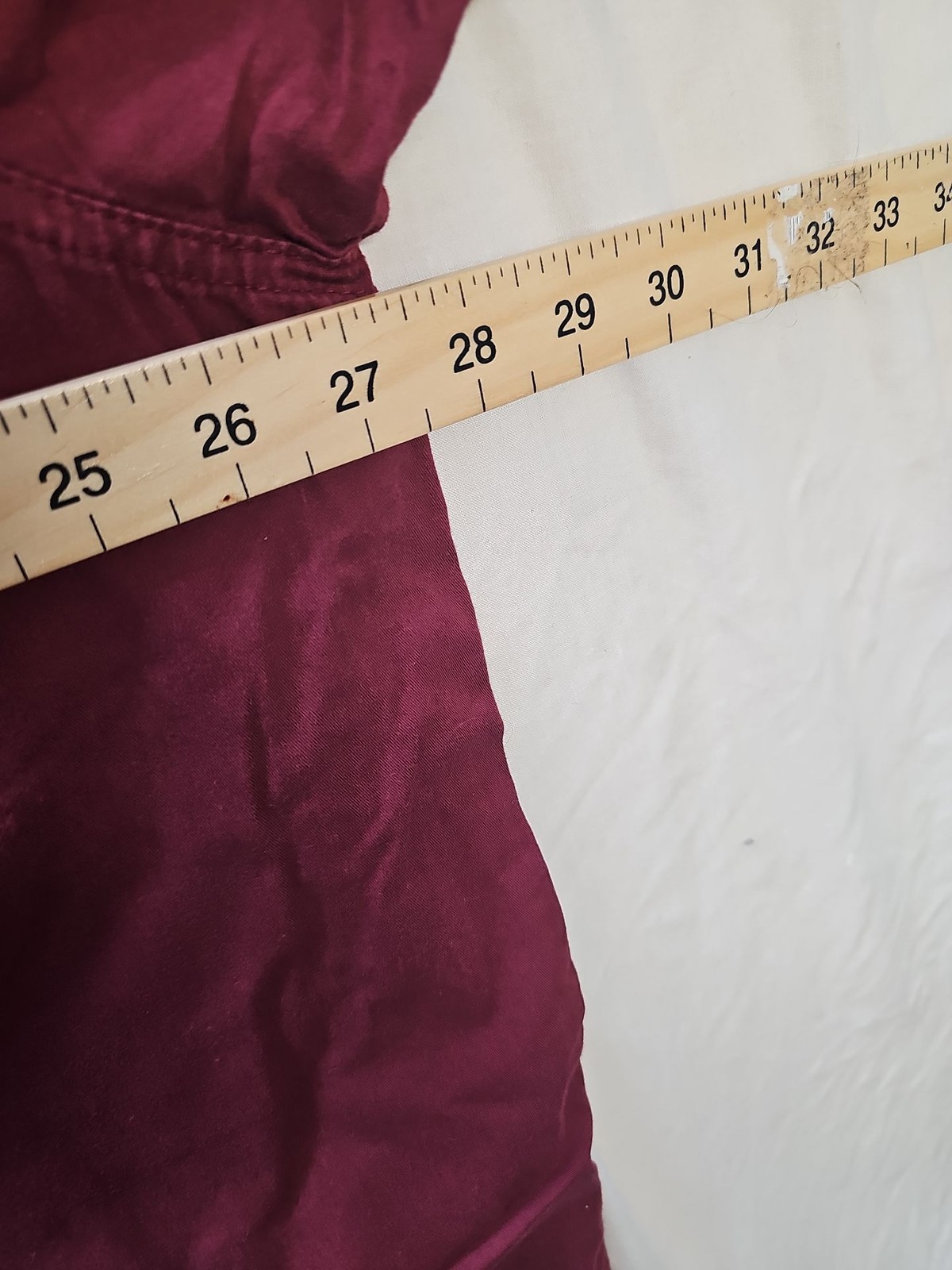 Wrangler Premium Quality Short Sleeve Button-Down Shirt Maroon 2XL YY1183 - Image 5