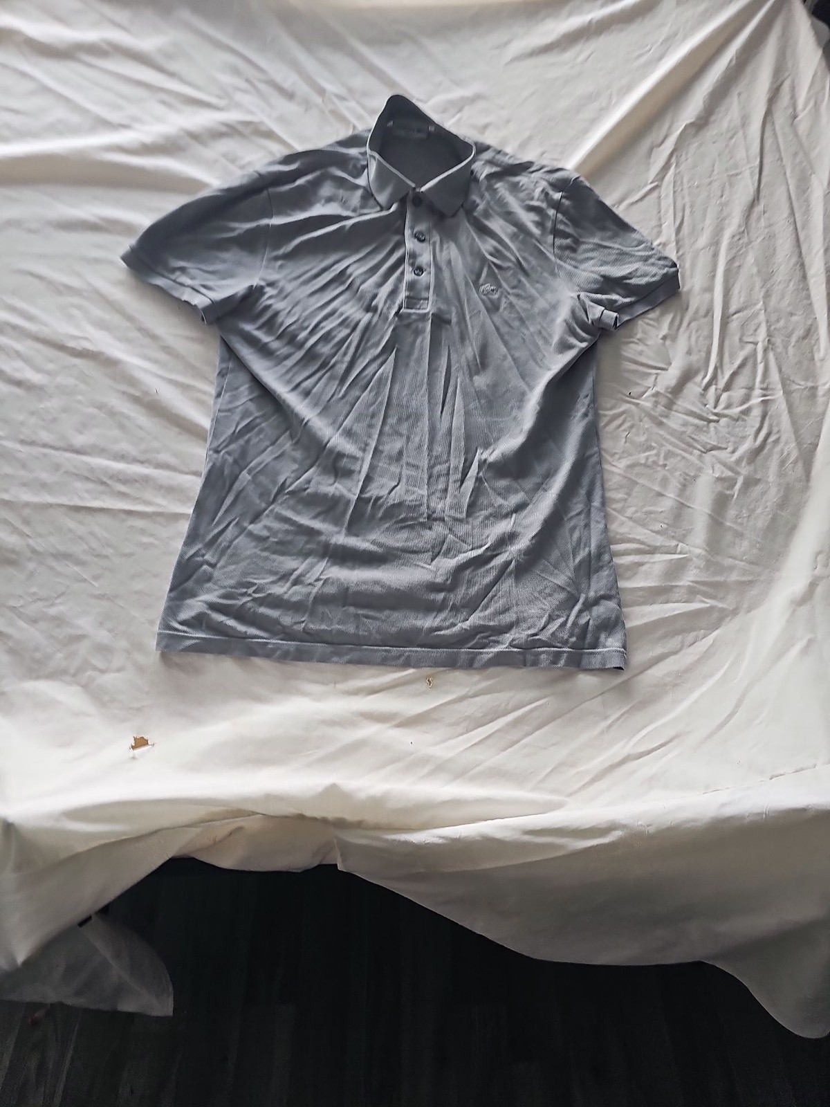 Lacoste Slim Fit Pique Polo Shirt in Silver Grey A439