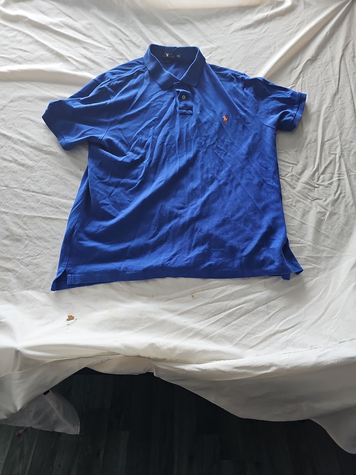 Polo Ralph Lauren Royal Blue Slim Fit Pique Polo Shirt XXL A440