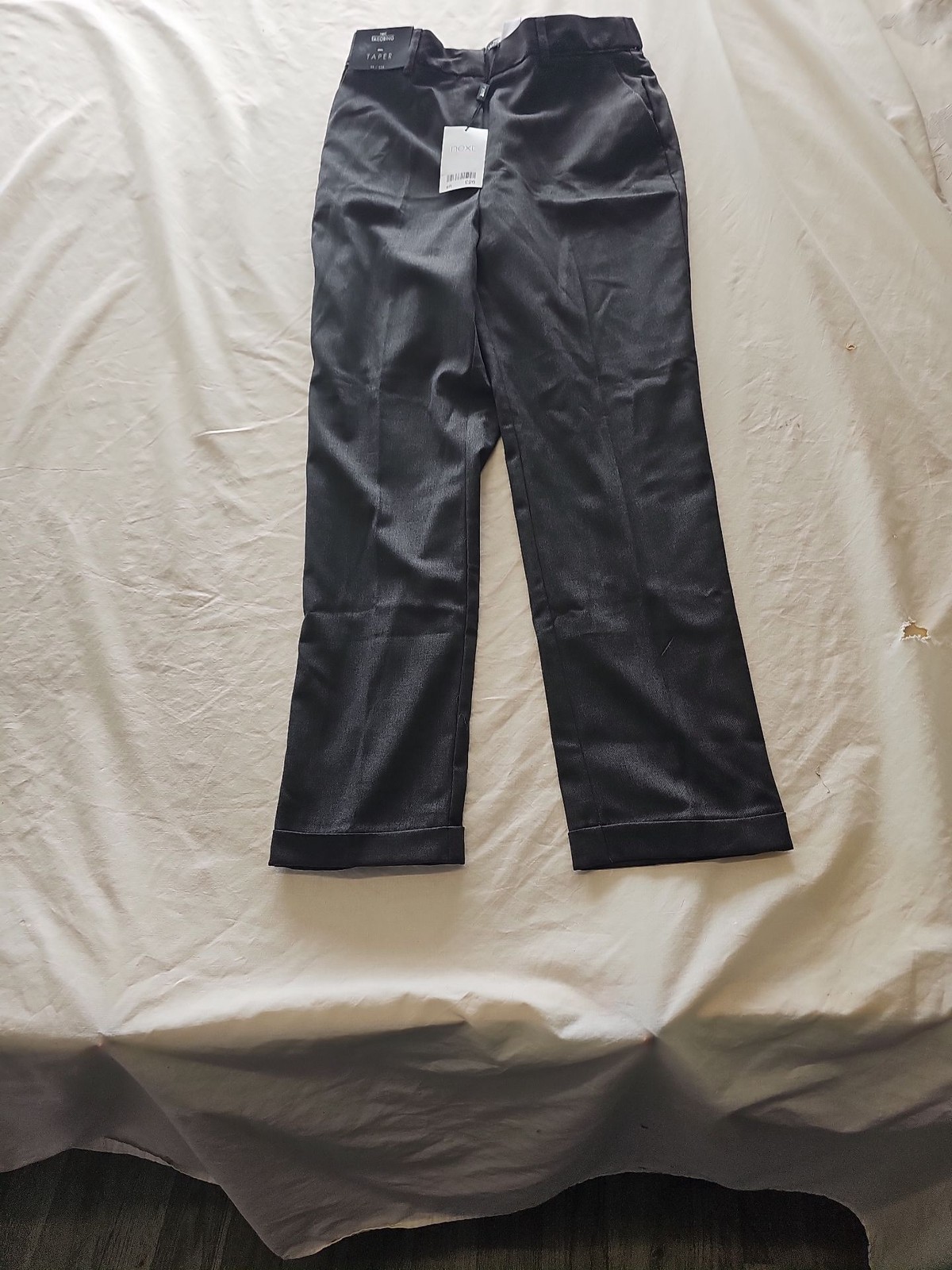Next Tailoring Women's Black Tapered Smart Trousers NWT euro36 l 29 R797