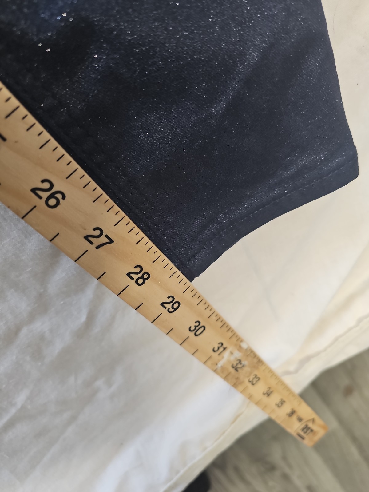 M&S The Ivy Skinny Metallic Navy Blue Coated Jeans UK 14 A1 1203 - Image 6