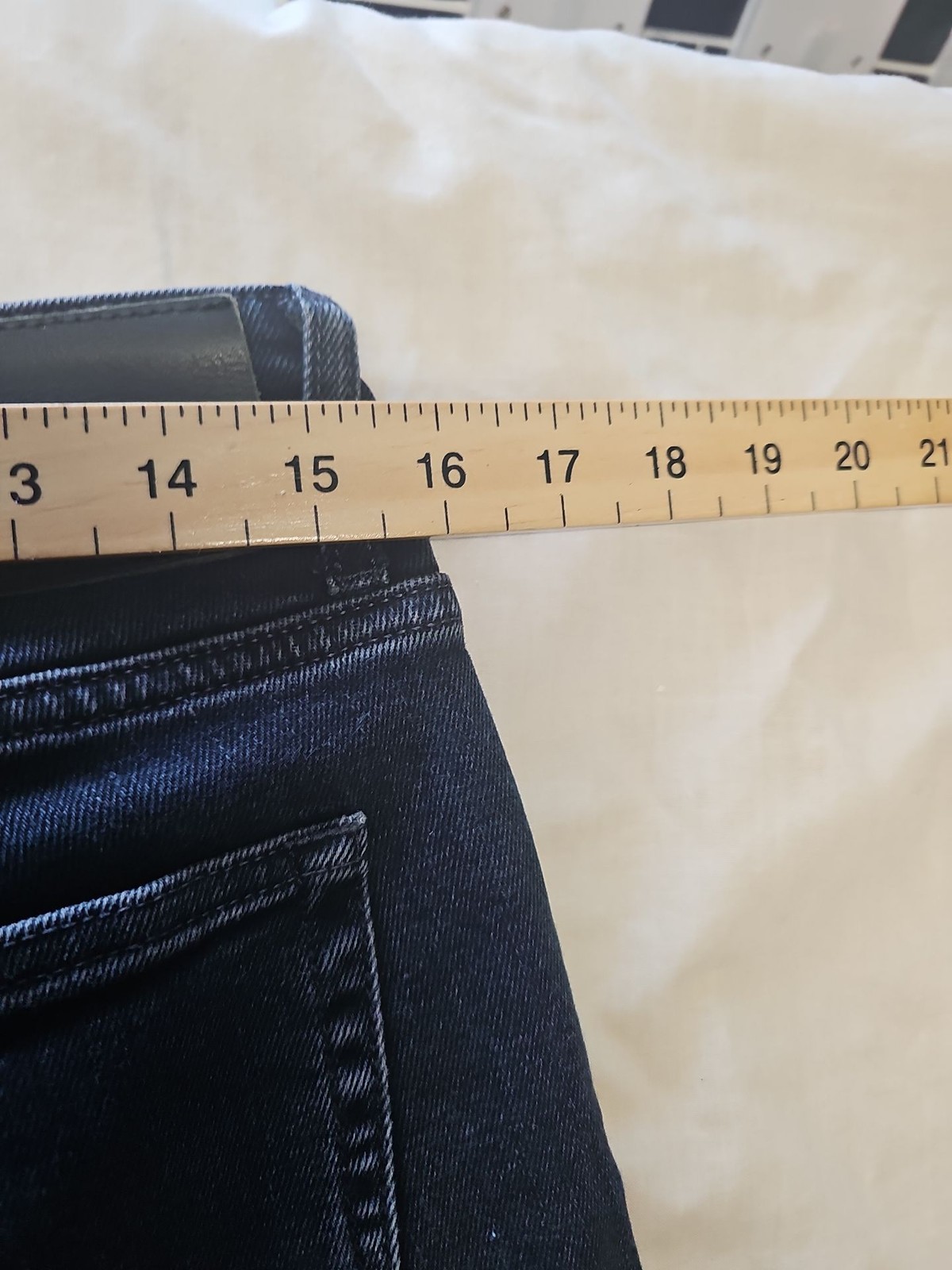 Holland Esquire Men's Slim Fit Dark Wash Denim Jeans Size 32 A1 1200 - Image 6