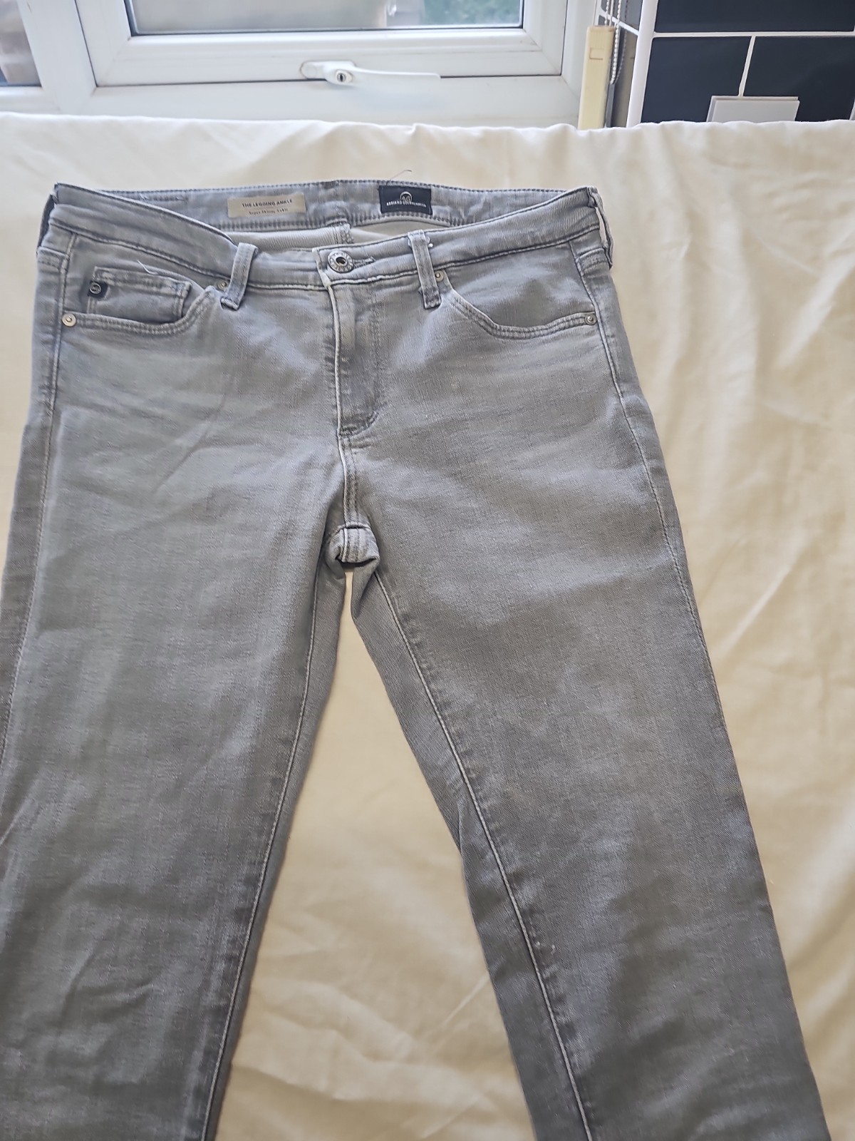 AG Adriano Goldschmied Grey Skinny Ankle Jeans A2 1210 - Image 3