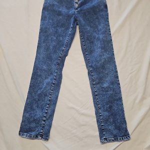 Dorothy Perkins Acid Wash High Waisted Skinny Jeans with Button Fly A2 1208