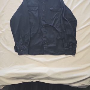 Wrangler Men's Black 'Flex for Comfort' Long Sleeve Work Shirt - 2XL  RR1068