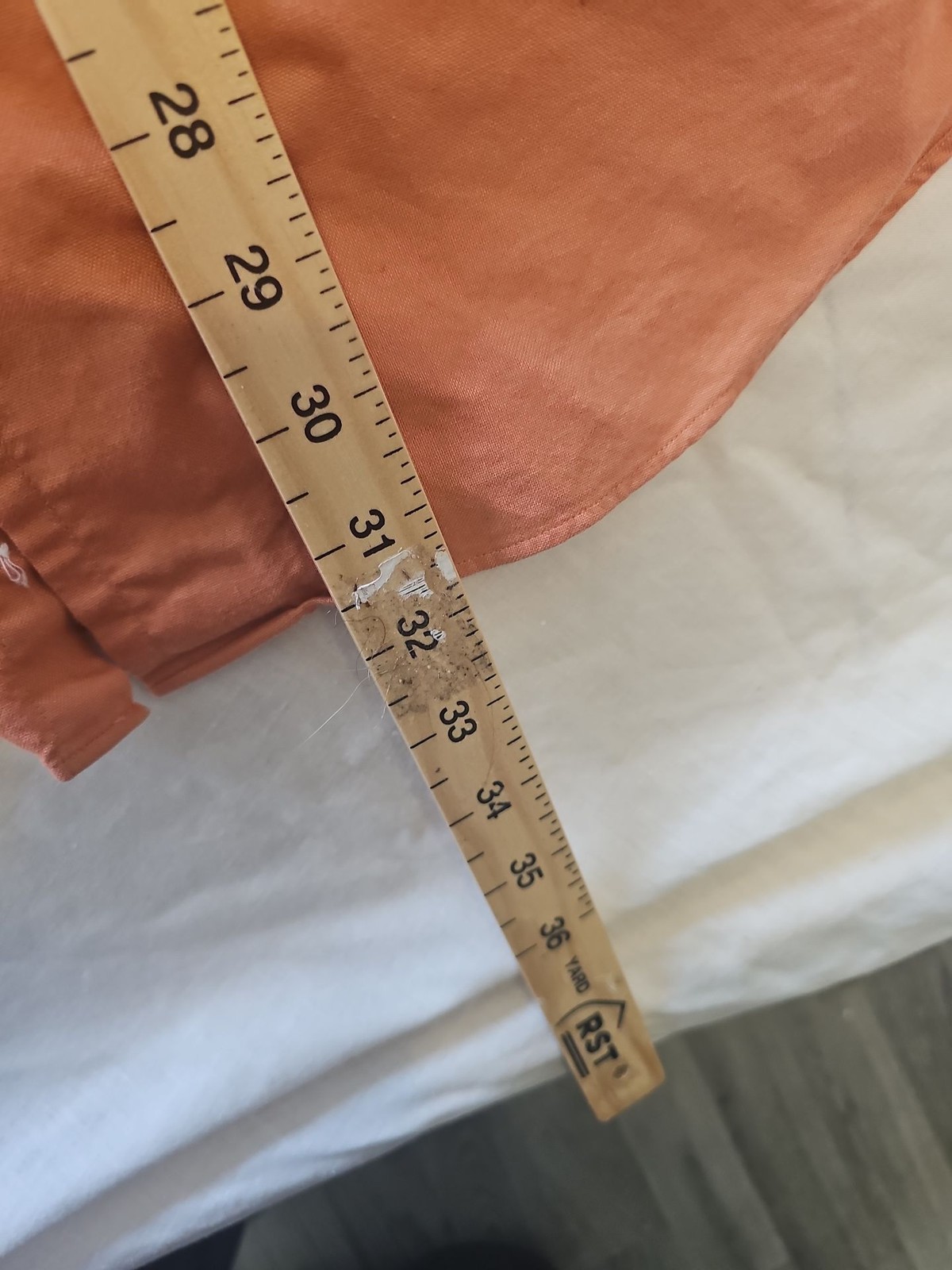 Nautica Men's Burnt Orange Cotton Long Sleeve Button-Down Shirt A2 1217 - Image 6