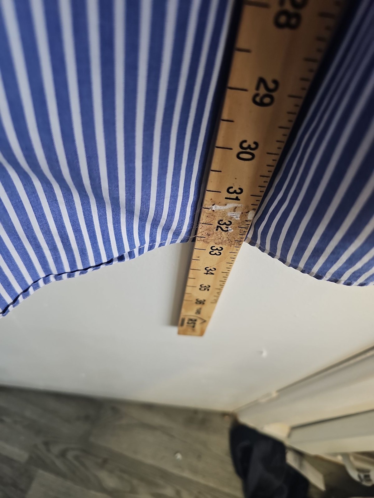 Nautica Men's Blue & White Striped Cotton Dress Shirt A2 1214 - Image 5