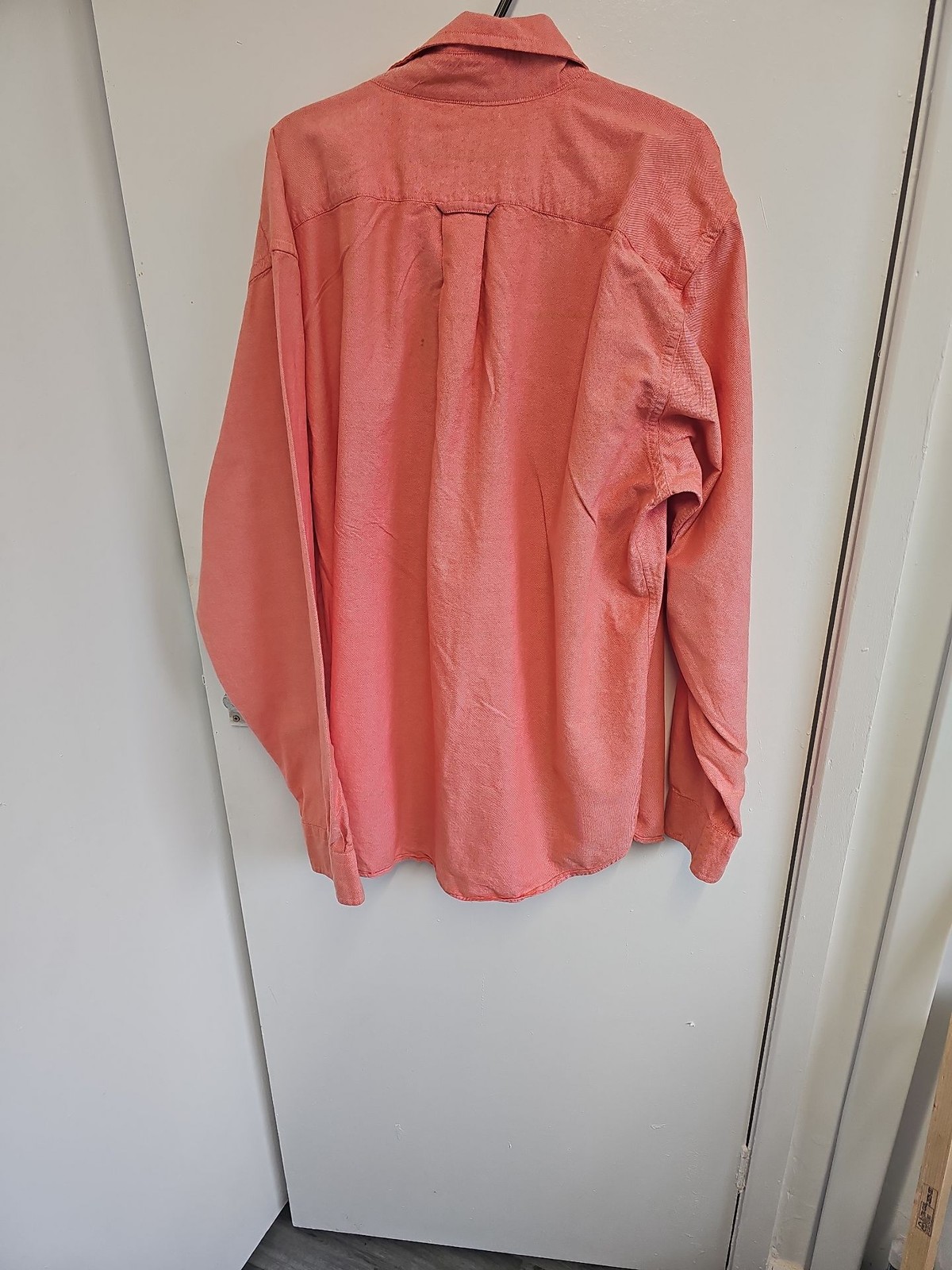 Nautica Coral Pink Oxford Button-Down Shirt - Men's Large A2 1212 - Image 5