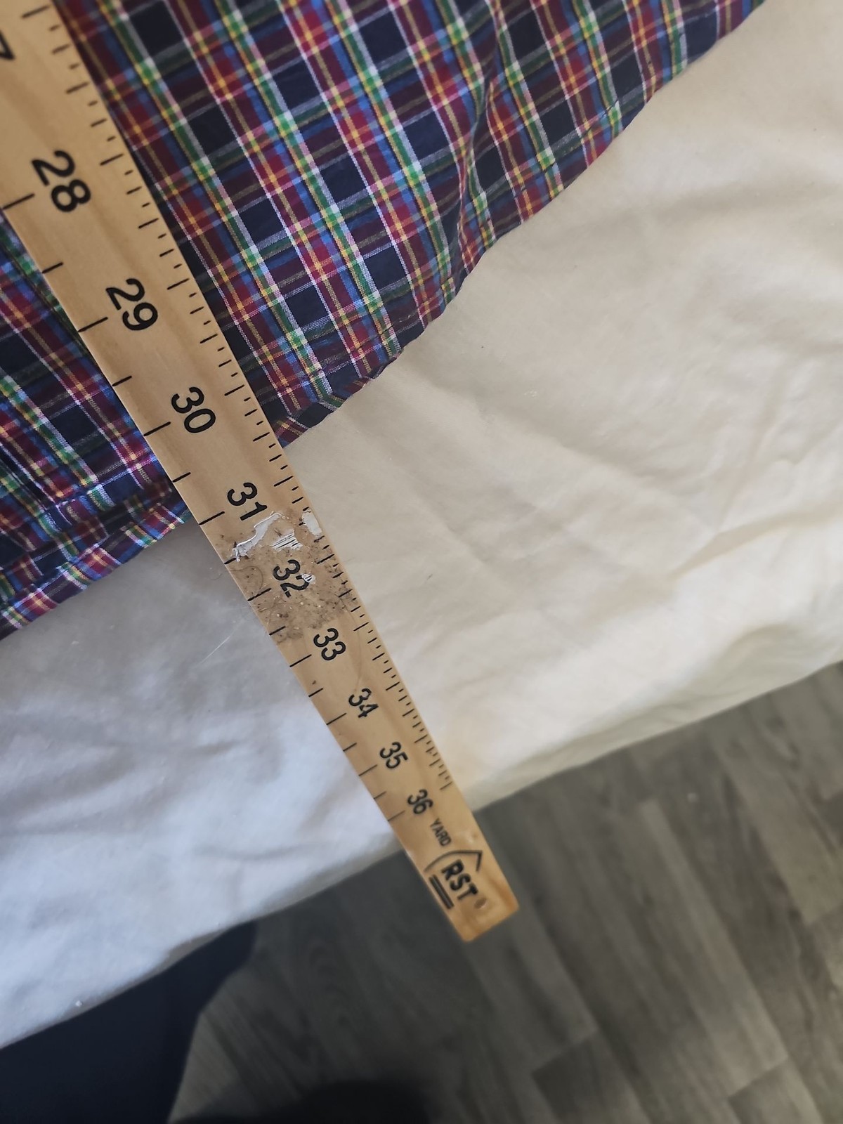 Chaps Easy Care Multicolor Plaid Long Sleeve Button Down Shirt A2 1225 - Image 6