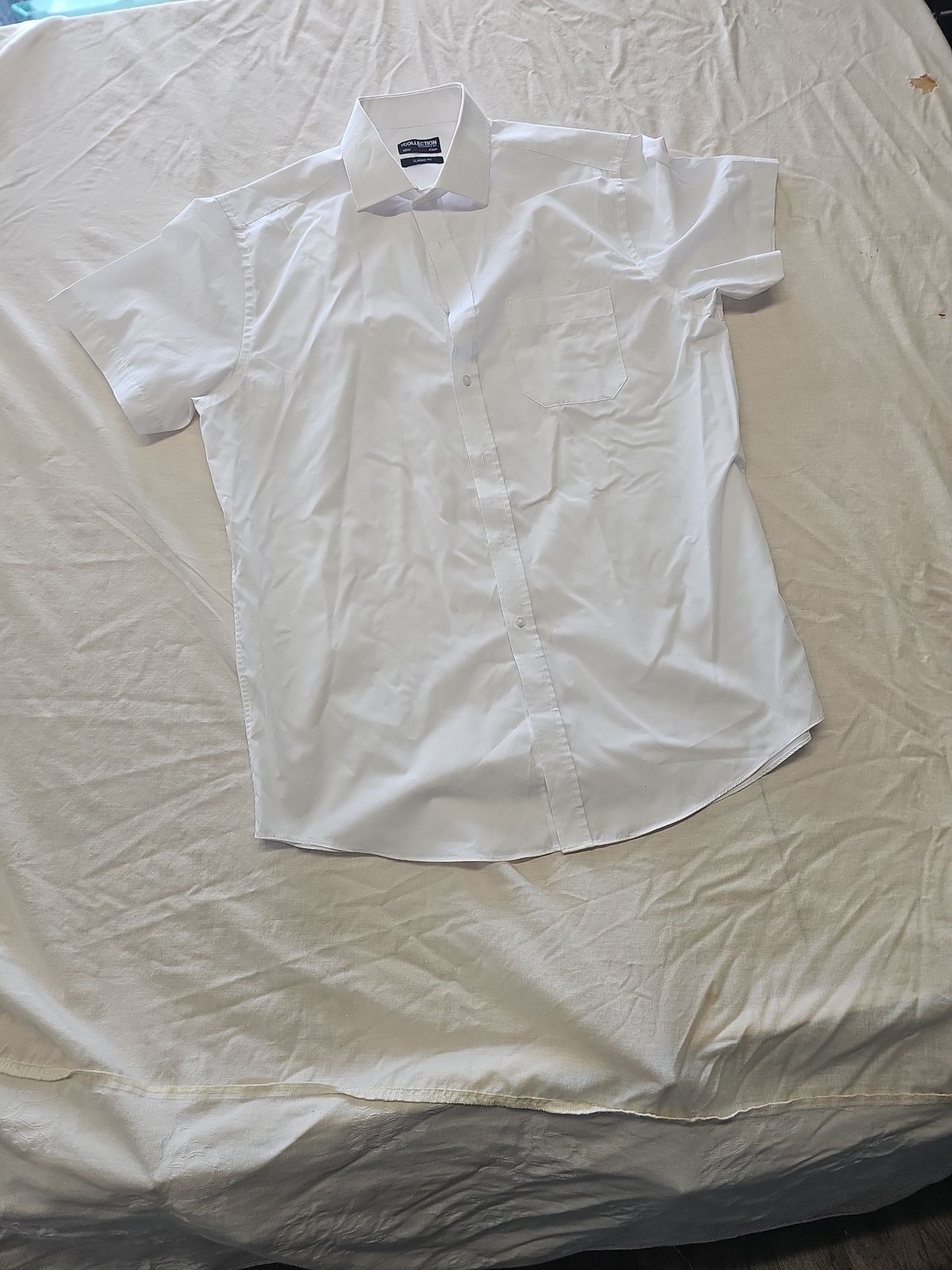 Debenhams The Collection Men's White Short Sleeve Classic Fit Shirt 16.5 XX1164 - Image 3