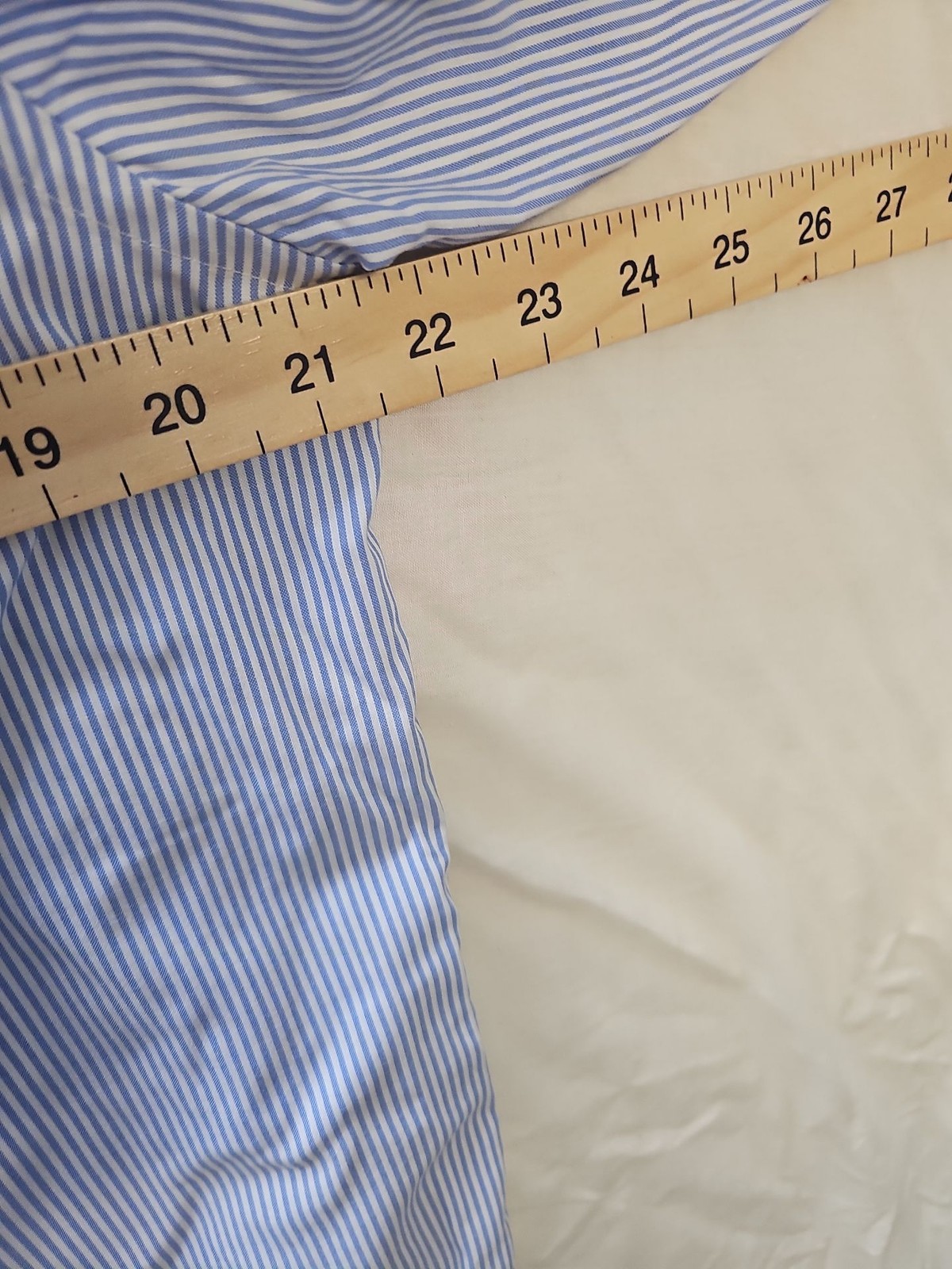 M&S Collection Men's Blue Striped Oxford Shirt Regular Fit 15.5 XX1159 - Image 5