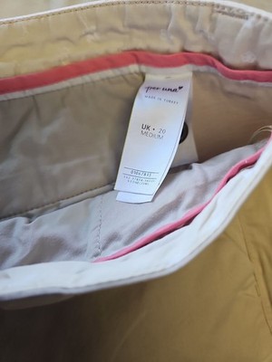 Per Una Marks & Spencer Stone Chino Trousers UK 20 II 1041