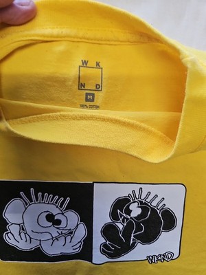 WKND Skateboards Vibrant Yellow Graphic T-Shirt M OO1040