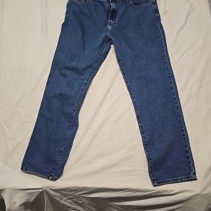 Blue Circle Men's Straight Leg Denim Jeans in Mid-Wash A4 1240