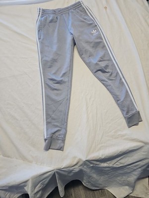 Adidas Originals Firebird Tracksuit Bottoms - Light Grey/Silver small JJ325 - Image 3
