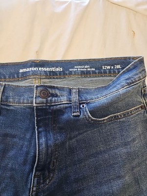 Amazon Essentials Men’s Bootcut Slim Jeans in Blue – Size 32W x 28L JJ331