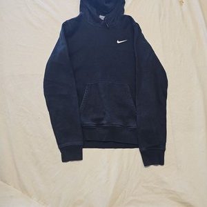 Vintage Nike Embroidered Swoosh Hoodie Black small JJ329