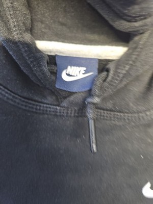 Vintage Nike Embroidered Swoosh Hoodie Black small JJ329