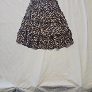 Next Leopard Print Tiered Midi Skirt  II1049