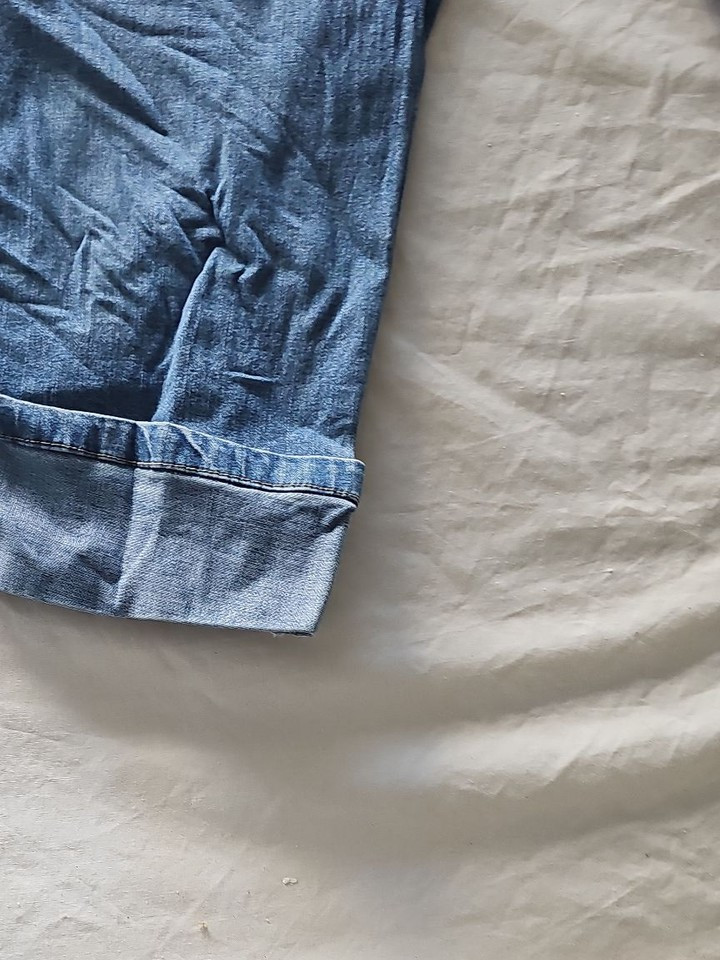 Vintage Lee Women's Blue Denim Cropped Capri Jeans 364 - Image 10