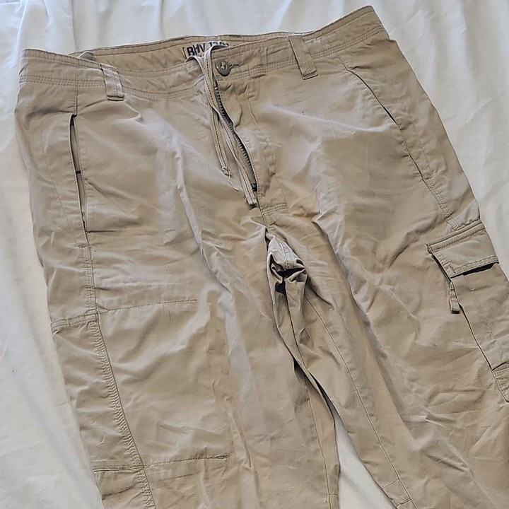 Marks & Spencer Blue Harbour Beige Cargo Trousers 38/29 A3 1230 - Image 11