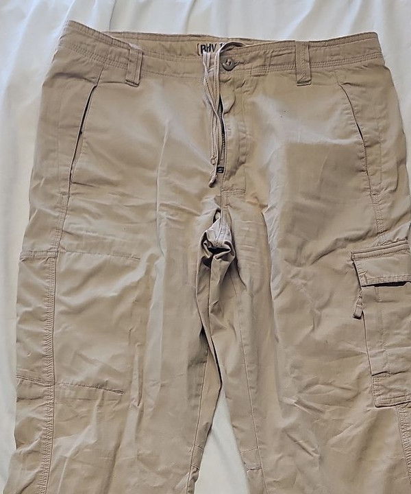 Marks & Spencer Blue Harbour Beige Cargo Trousers 38/29 A3 1230 - Image 7
