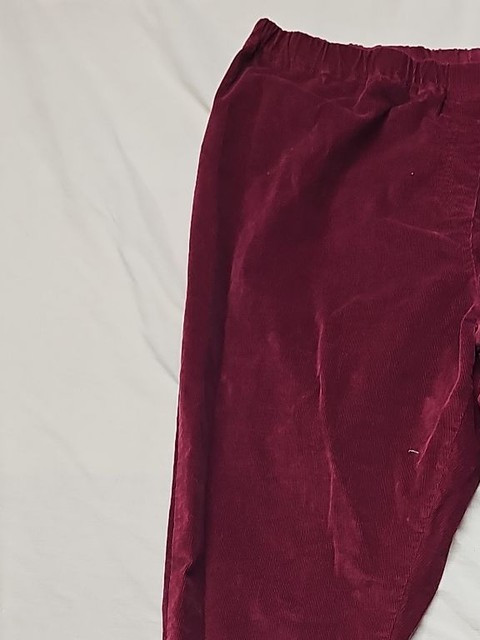Cotton Traders Burgundy Corduroy Elastic Waist Trousers A4 1246 - Image 8