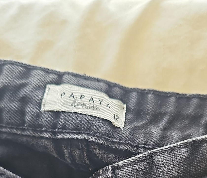 Papaya Denim Women's Black Straight Leg Jeans A6 1264 - Image 9