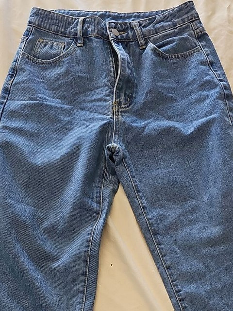 SHEIN Petite Small Straight Leg Blue Jeans - Image 7
