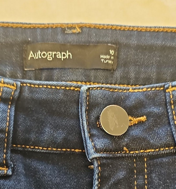 Marks & Spencer Autograph Dark Indigo Skinny Jeans A8 1322 - Image 10