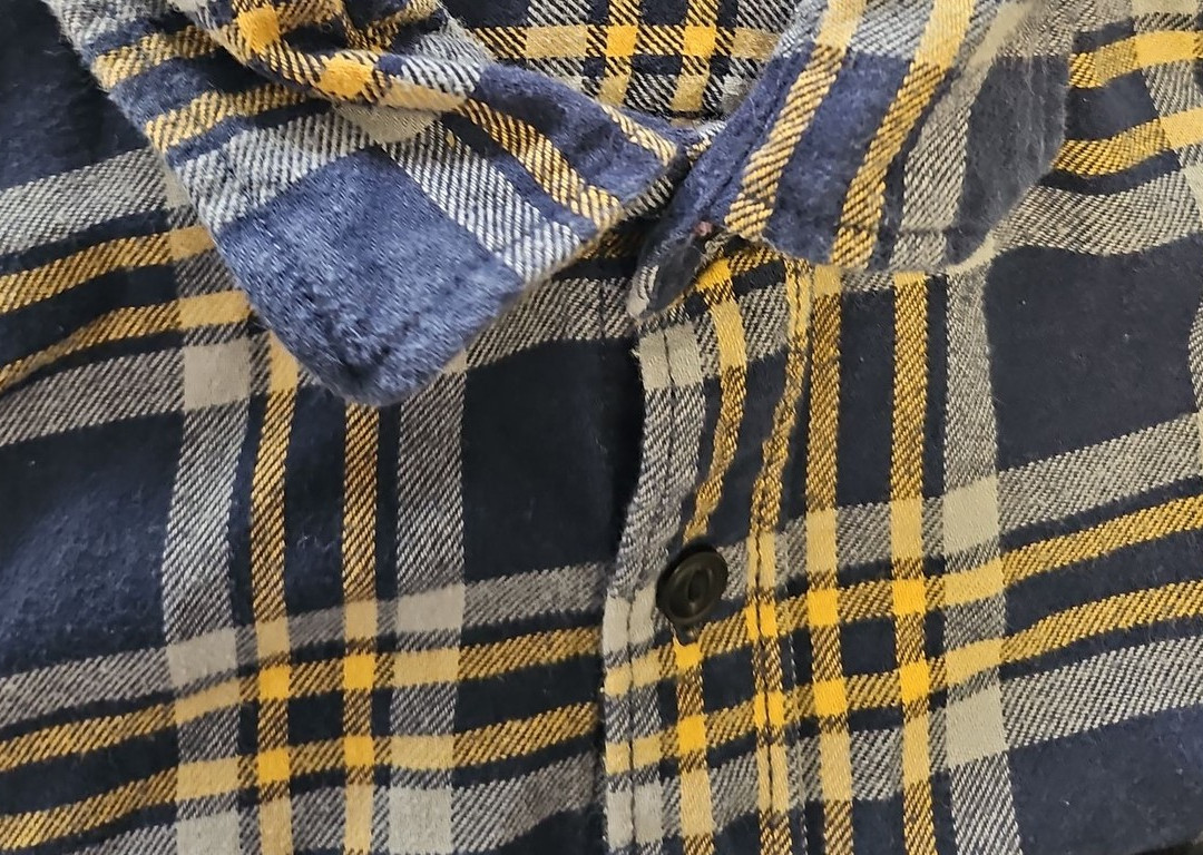 Jack & Jones Premium Plaid Flannel Shirt - Navy & Yellow A11 1312 - Image 10