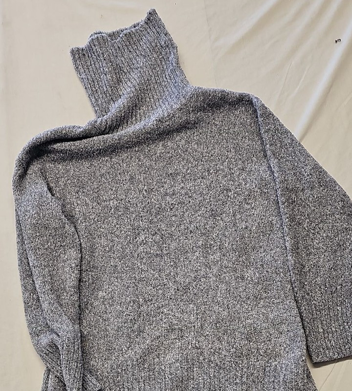 F&F Grey Marl Recycled Polyester Roll Neck Jumper A11 1315 - Image 10