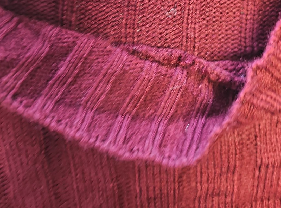 Boohoo Tall Burgundy Ribbed Mock Neck Cropped Jumper A11 1307 - Image 10