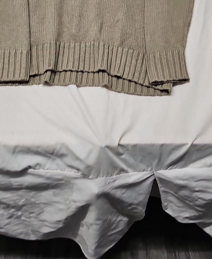 George Men's Sage Green Ribbed Mock Neck Button Jumper A14 1374 - Image 7