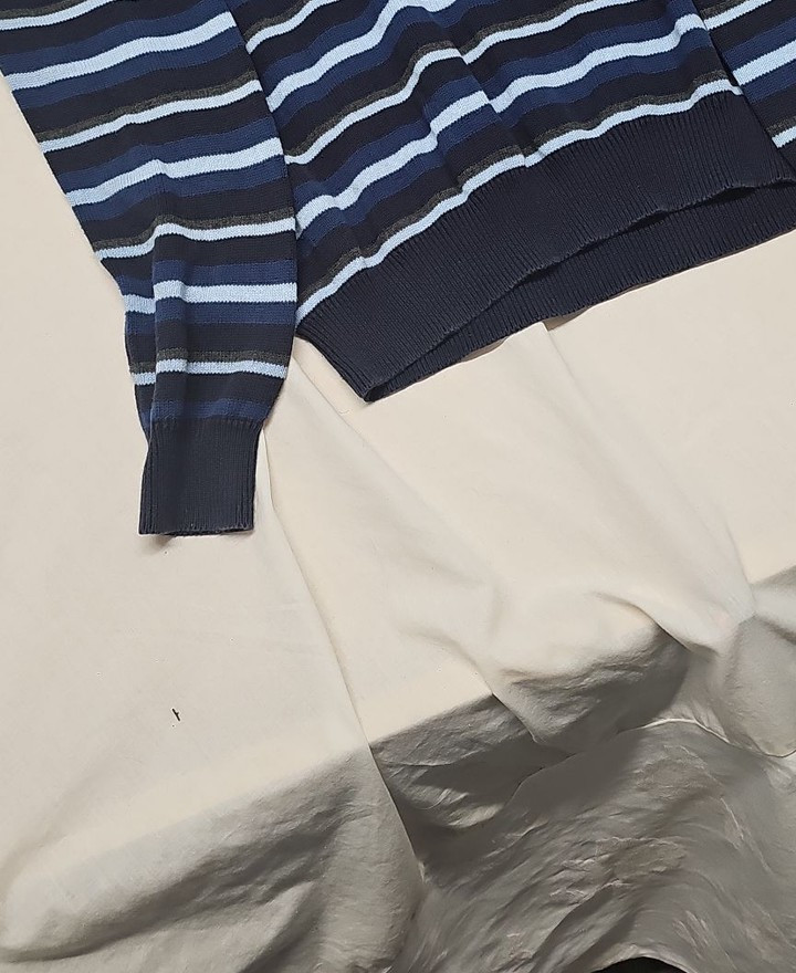 Maine New England Men's Striped Crew Neck Knitted Jumper A17 1397 - Image 12