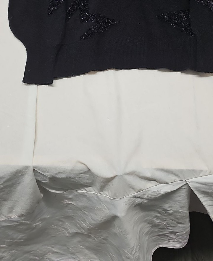 Next Black Star Pattern Sparkle Jumper A16 1391 - Image 8