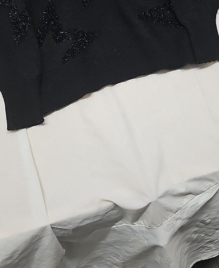 Next Black Star Pattern Sparkle Jumper A16 1391 - Image 12