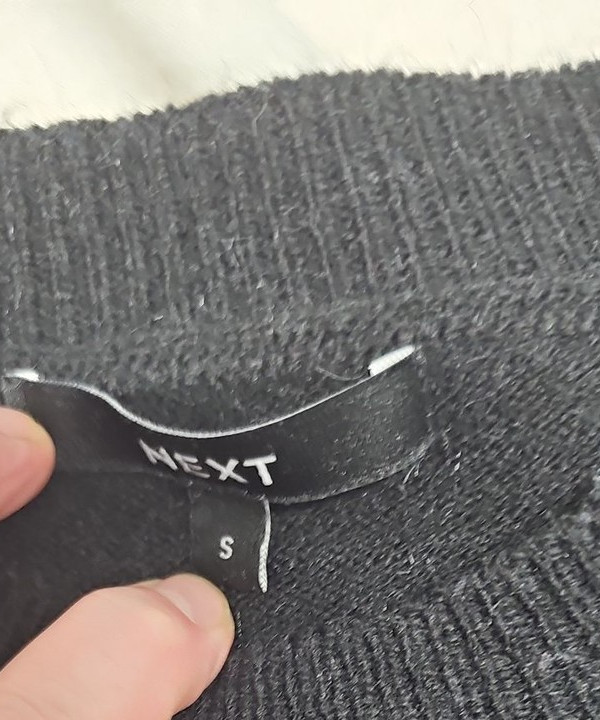 Next Black Star Pattern Sparkle Jumper A16 1391 - Image 9