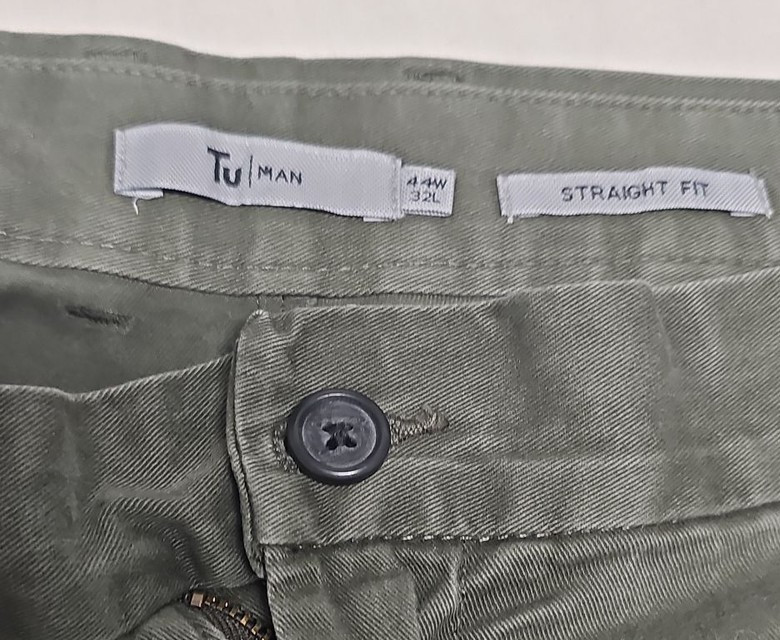 Tu Clothing Men's Olive Green Straight Fit Chinos 44W 32L A18 1412 - Image 9